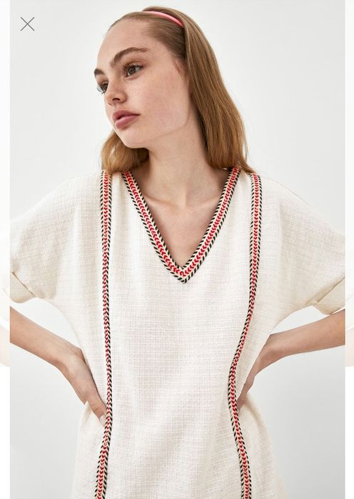 Платье Zara белое