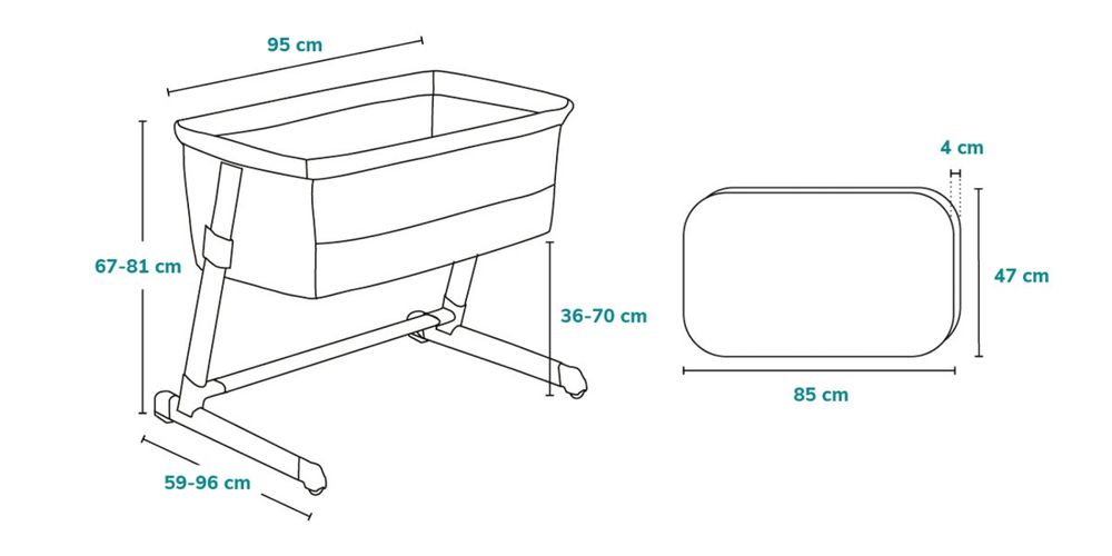 Приставне дитяче ліжечко Lionelo