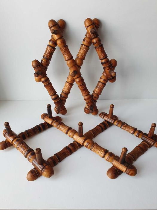 дерев'яна розсувна вішалка ГАРМОШКА часів срср