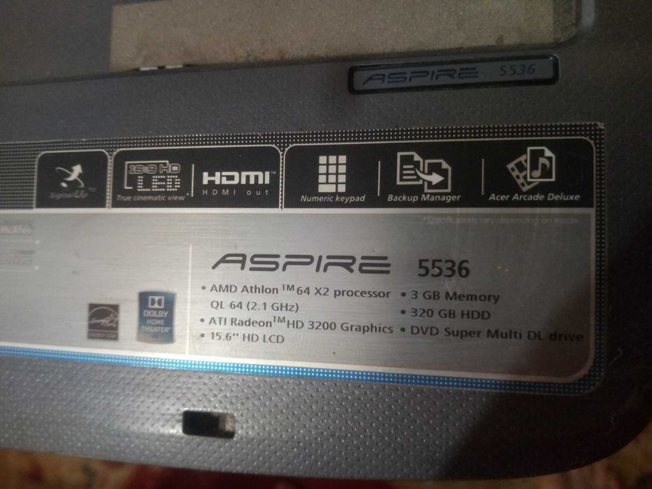 Продам дисплей Ноутбук Aser 5536g