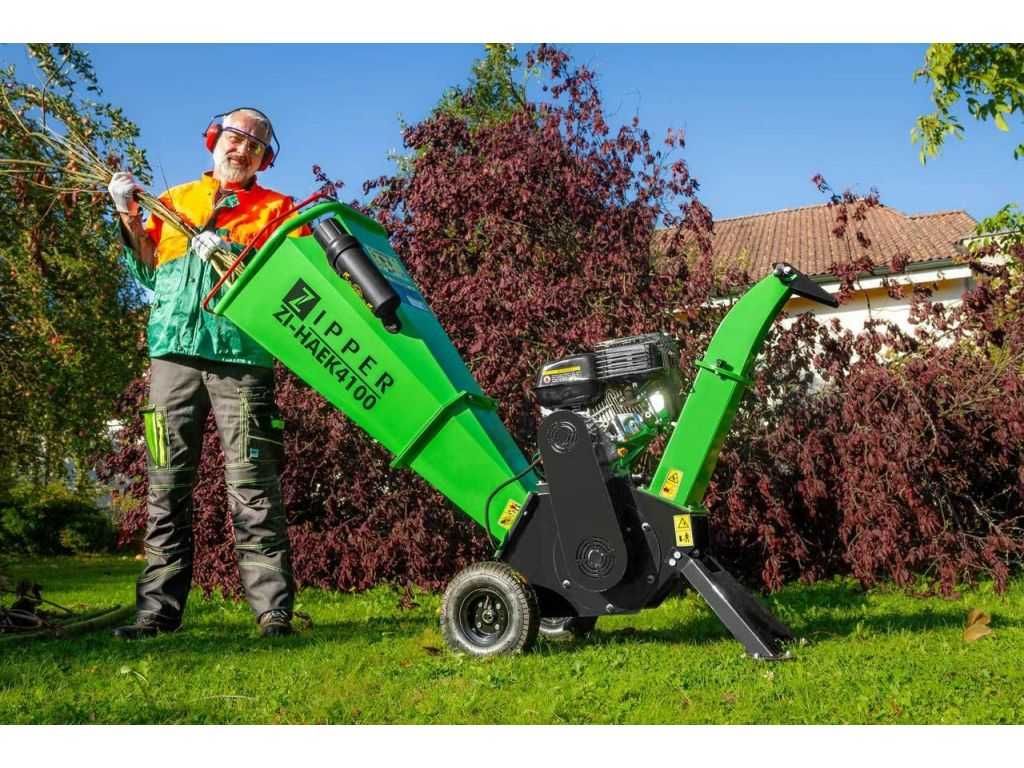 Садовий подрібнювач Zipper ZI-HAEK4100 измельчитель веток Австрия
