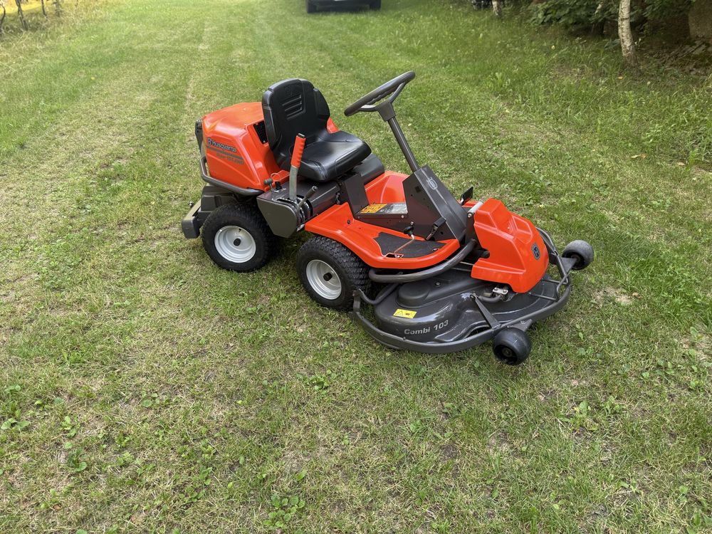 Kosiarka traktorek Husqvarna Rider 155 AWD 4X4 mulczer pompa oleju