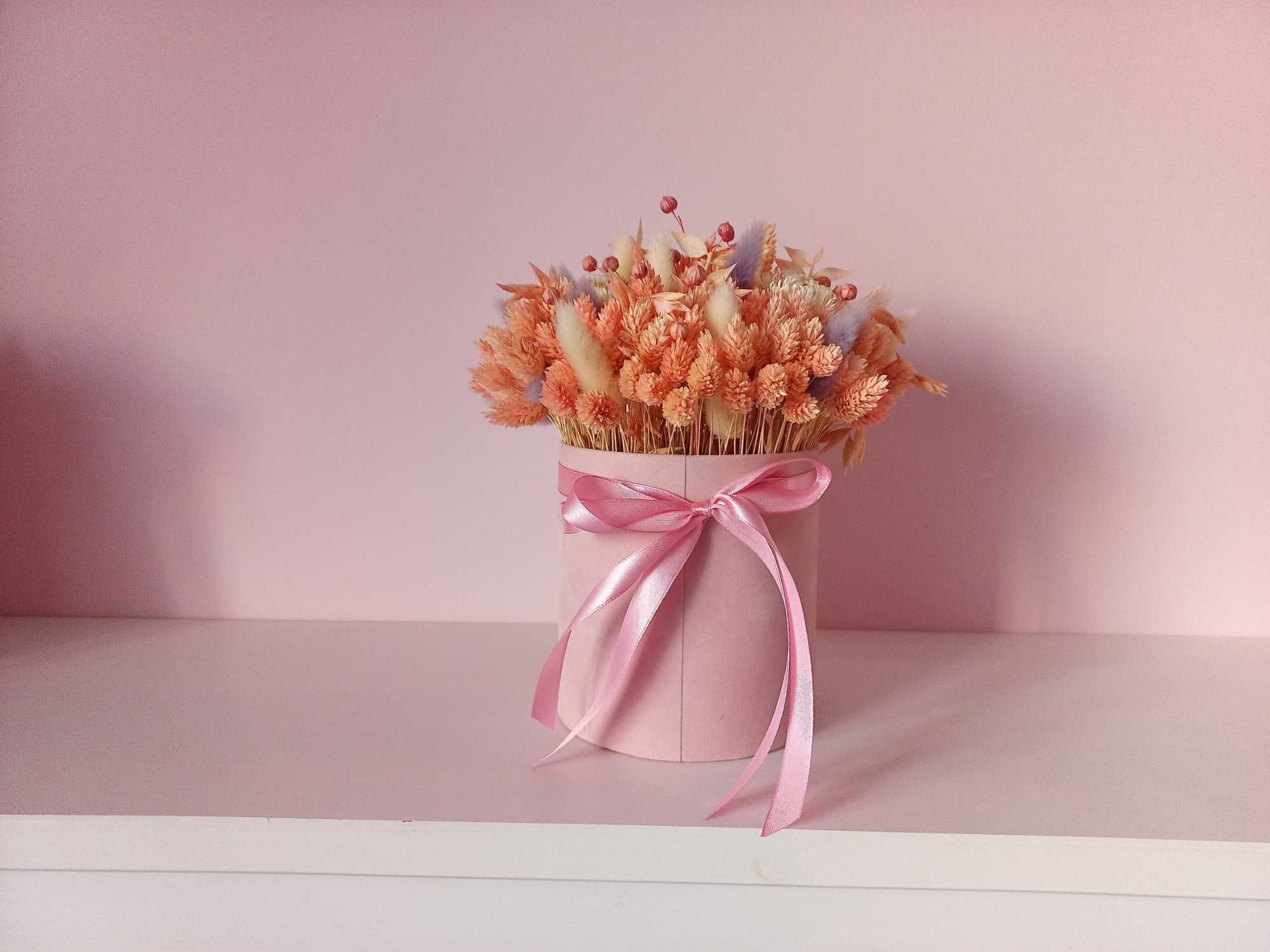 Flower Box Różowo - Pomarańczowy