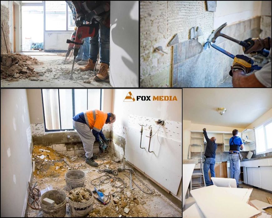 Remonty Mieszkań Biur Lokali Łazienki Balkony Tarasy Wyburzenia Wywóz!