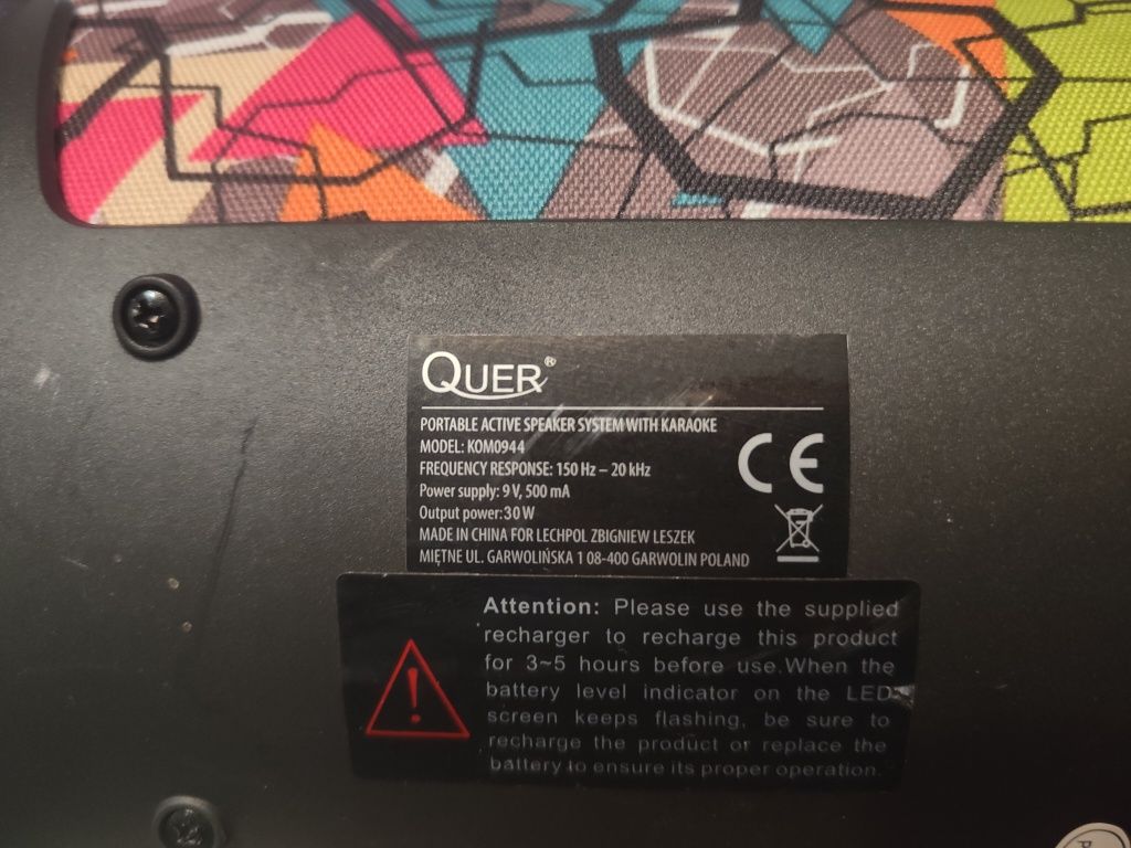 Głośnik Quer 30W