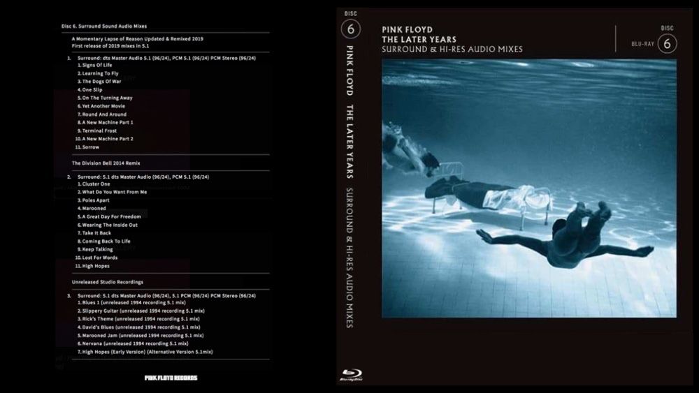Pink Floyd - The Later Years 1987-2019/2019/БП/6 x Blu-Ray