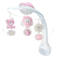 Infantino - Мобіль для ліжечка з мелодією 3в1 3xAAA рожевий