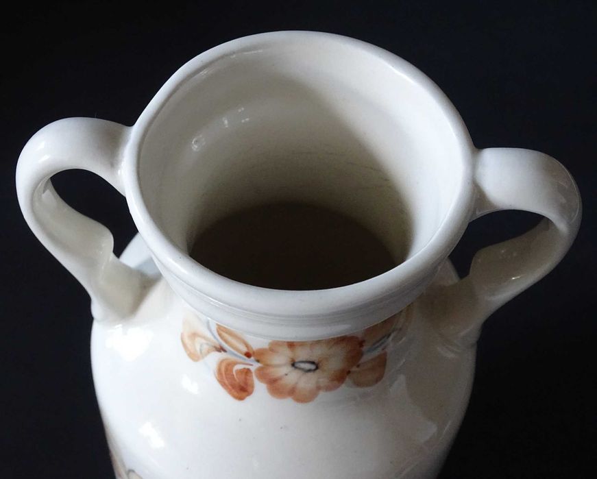 Włocławek: wazon ręcznie malowany sygnowany Chlebowska