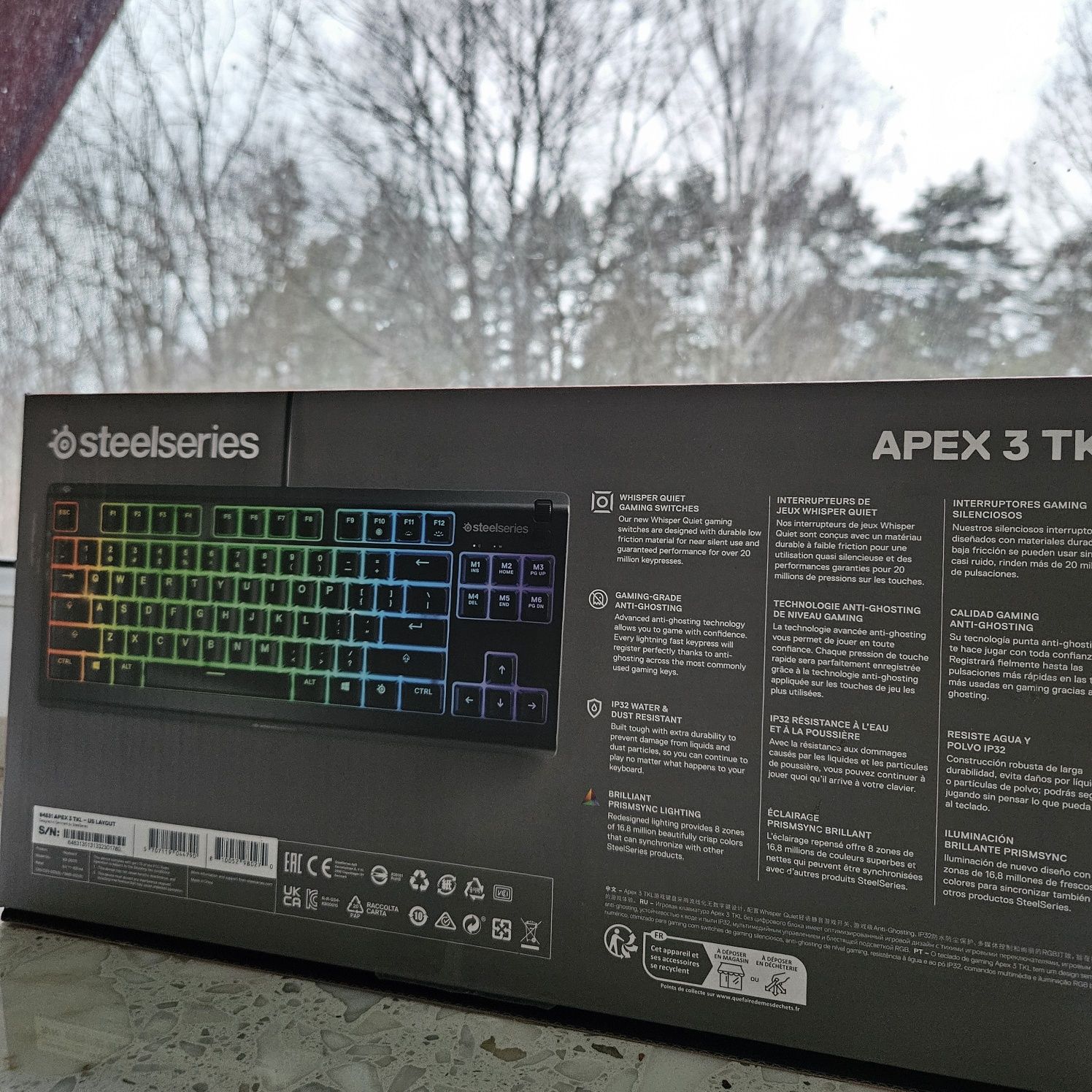 Klawiatura przewodowa Steelseries Apex 3 TKL