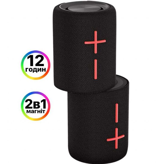 Портативна колонка 2в1 WALKER WSP-710 black