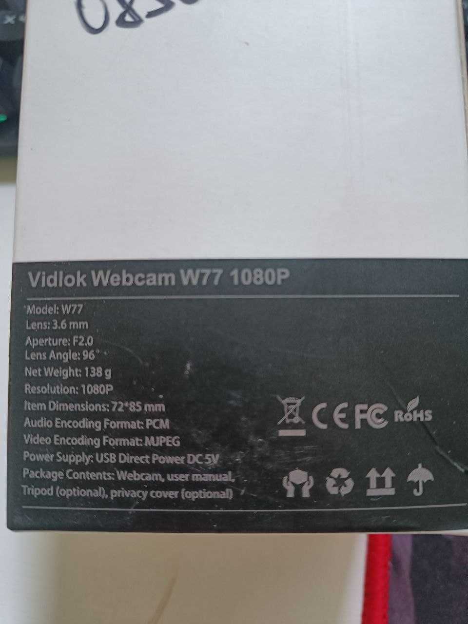 веб камера, Webcam w77 FULL HD 1080p