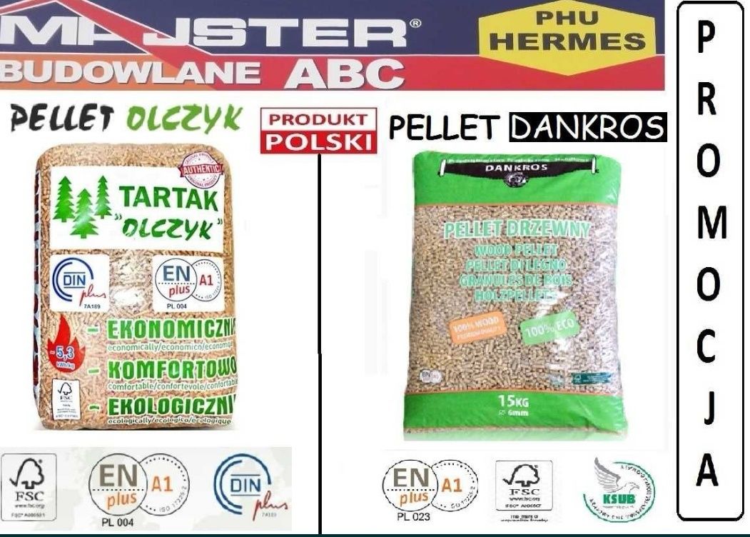 Pellet Olczyk Certyfikat ENplus A1 (Gold, Barlinek Dankros ) LET'S