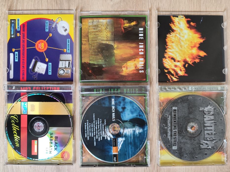 CD диски, Black Sabbath, Pantera, Sex Pistols..