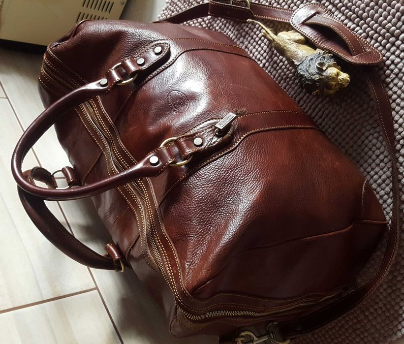 Шкіряна велика подорожня сумка ALESSIA ORIGINAL Італія