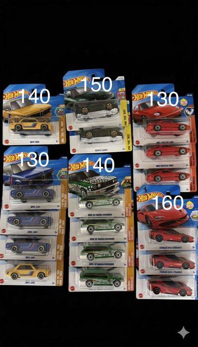 Hot wheels main ( bmw, posche, ferrari, toyota )
