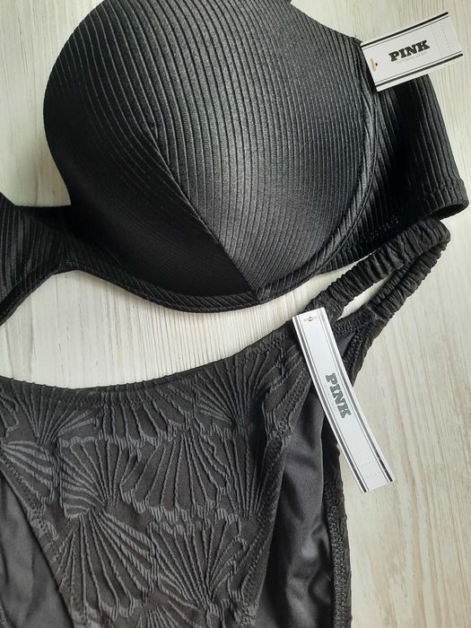 Черный купальник на большую грудь Victoria's secret оригинал чашка Д Е