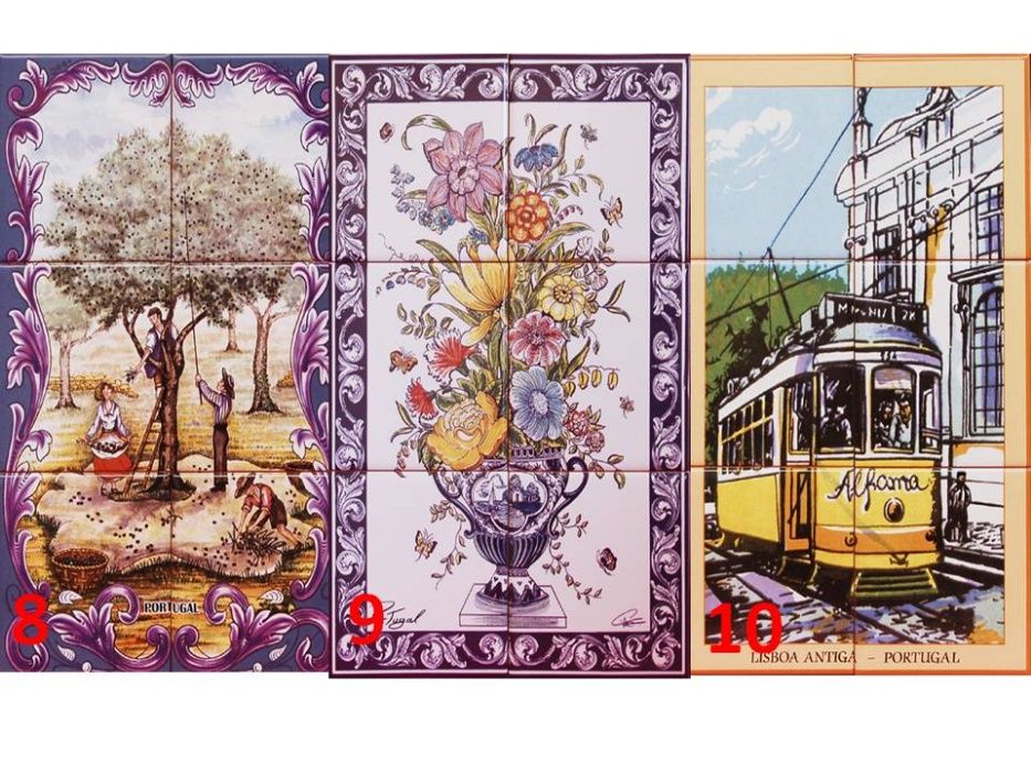 Quadros Painel de Azulejos 30x20CM Imagem Paisagens ENTREGA IMEDIATA