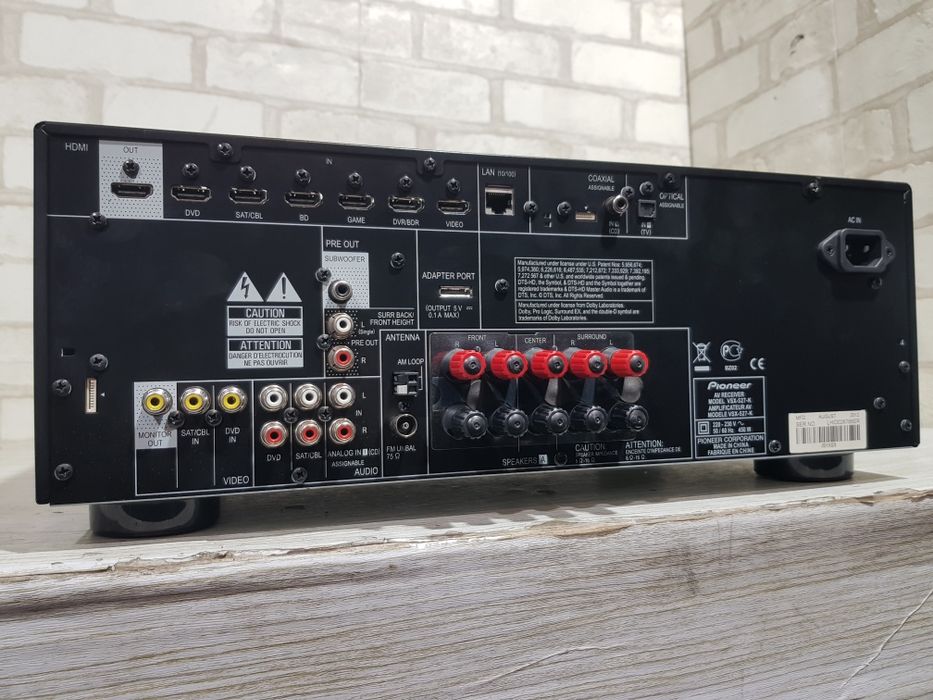 5.1 AV ресивер PIONEER VSX-527 *5x130 Вт, HDMI, USB, 4K+2
