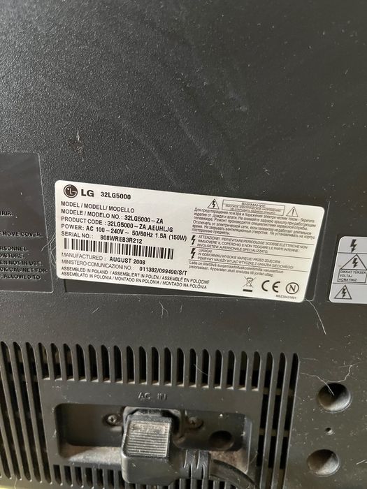 Televisão LG como nova
