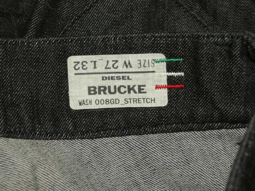 Diesel BRUCKE czarne męskie jeansy W27 L32 XS
