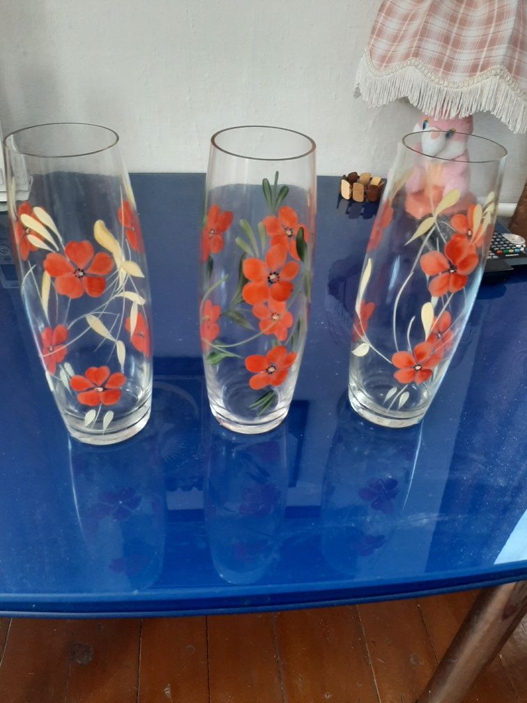 Исклюзивная глиненая ваза под цветы и стекло 3.