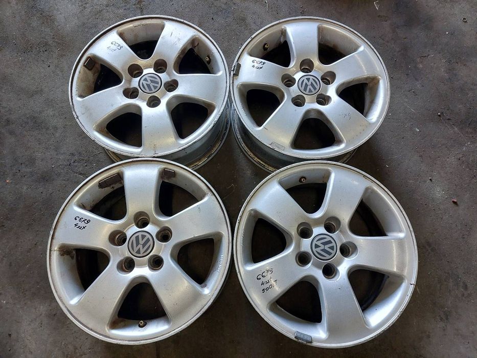 FELGI ALUMINIOWE 4SZT 5x100 6,5Jx15 ET40 VW AUDI SKODA SEAT KBA44665