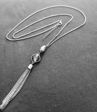 Długi naszyjnik z kryształem Swarovskiego