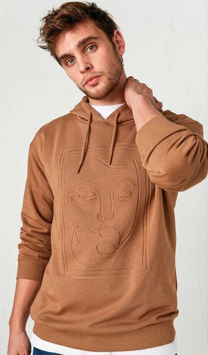 Стильне Худі Waikiki У Кольорі Карамелі З Рельєфним Обличчям