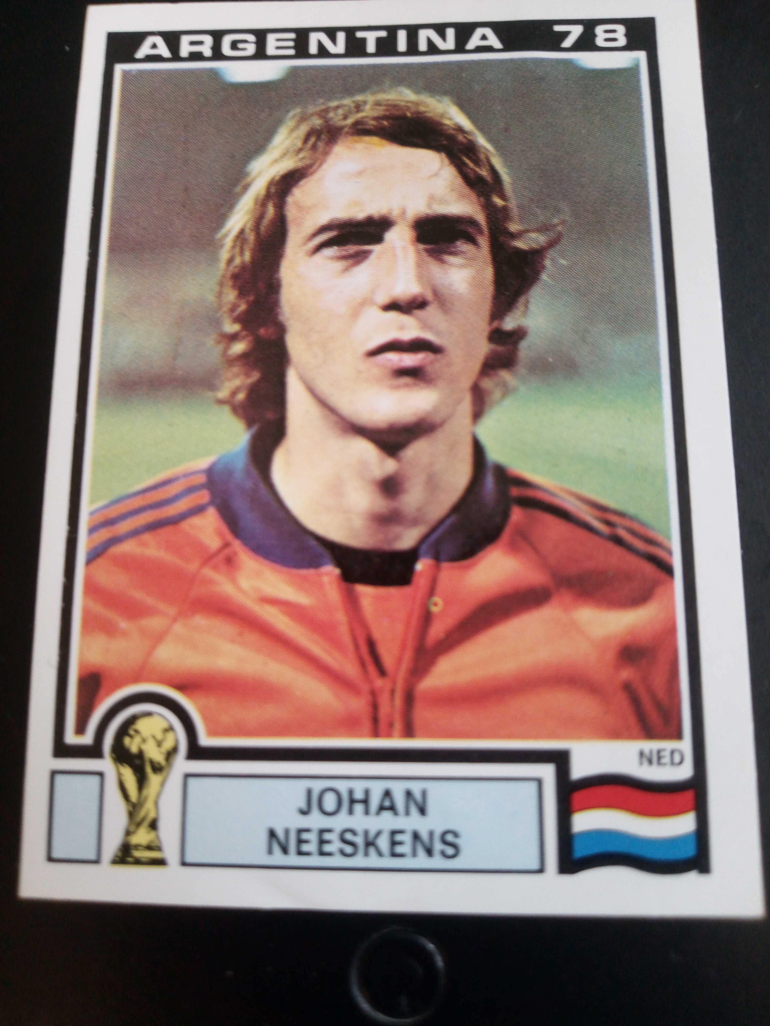 Cromo Panini World Cup Story de Johan Neeskens no Mundial 78 Argentina