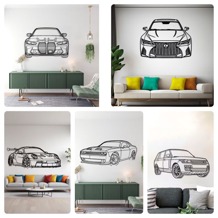 Картина силует авто