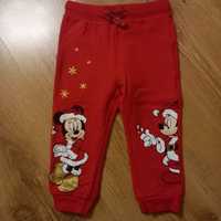 Spodnie Disney dresowe świąteczne dla dziewczynki r.86