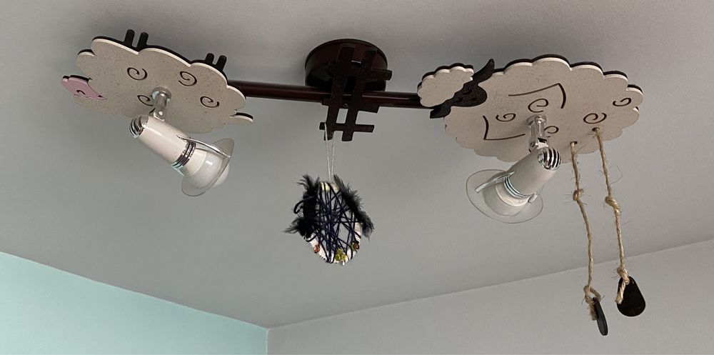 Lampa sufitową owieczki 2 sztuki