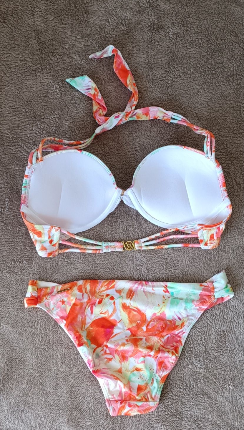 -25%. Брендовый яркий купальник с двойным пуш ап  Victoria secret.Ориг