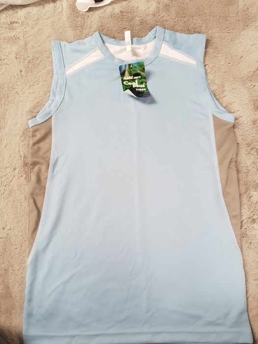 Niebieska bluzka treningowa, męska, Kariban Sport, rozmiar M, na rower