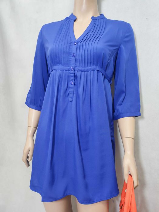 Sukienka tunika letnia szafirowa plażowa 44 2XL LA REDOUTE TU0001