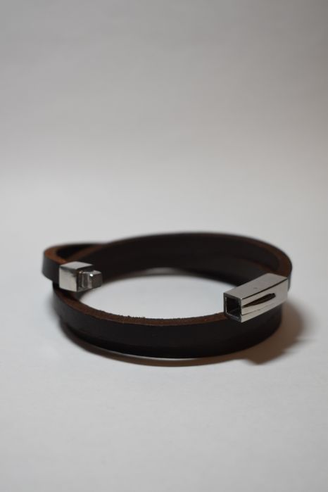 Bransoletka skórzana męska