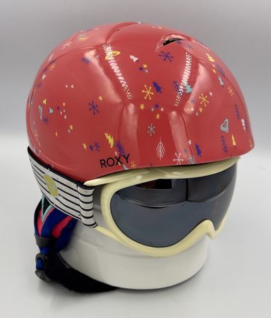 Dzieciecy kask narciarski Roxy 52 cm + gogle