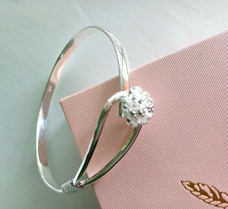 Srebrna Bransoletka - Kwiatuszek - pr.925