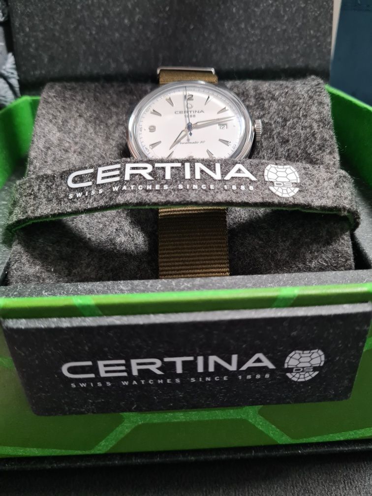 Certina Ds Powermatic 80 C038.407.18.037.00 nowy Szafir 100m WR tissot