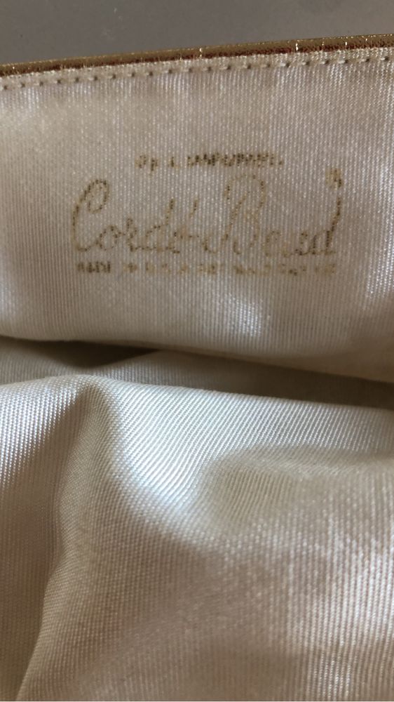 Mala de mão com perolas Vintage, bolsa interior
