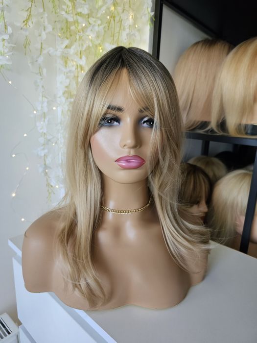 Topper Natasza premium słoneczny blond z odrostem naturalny efekt