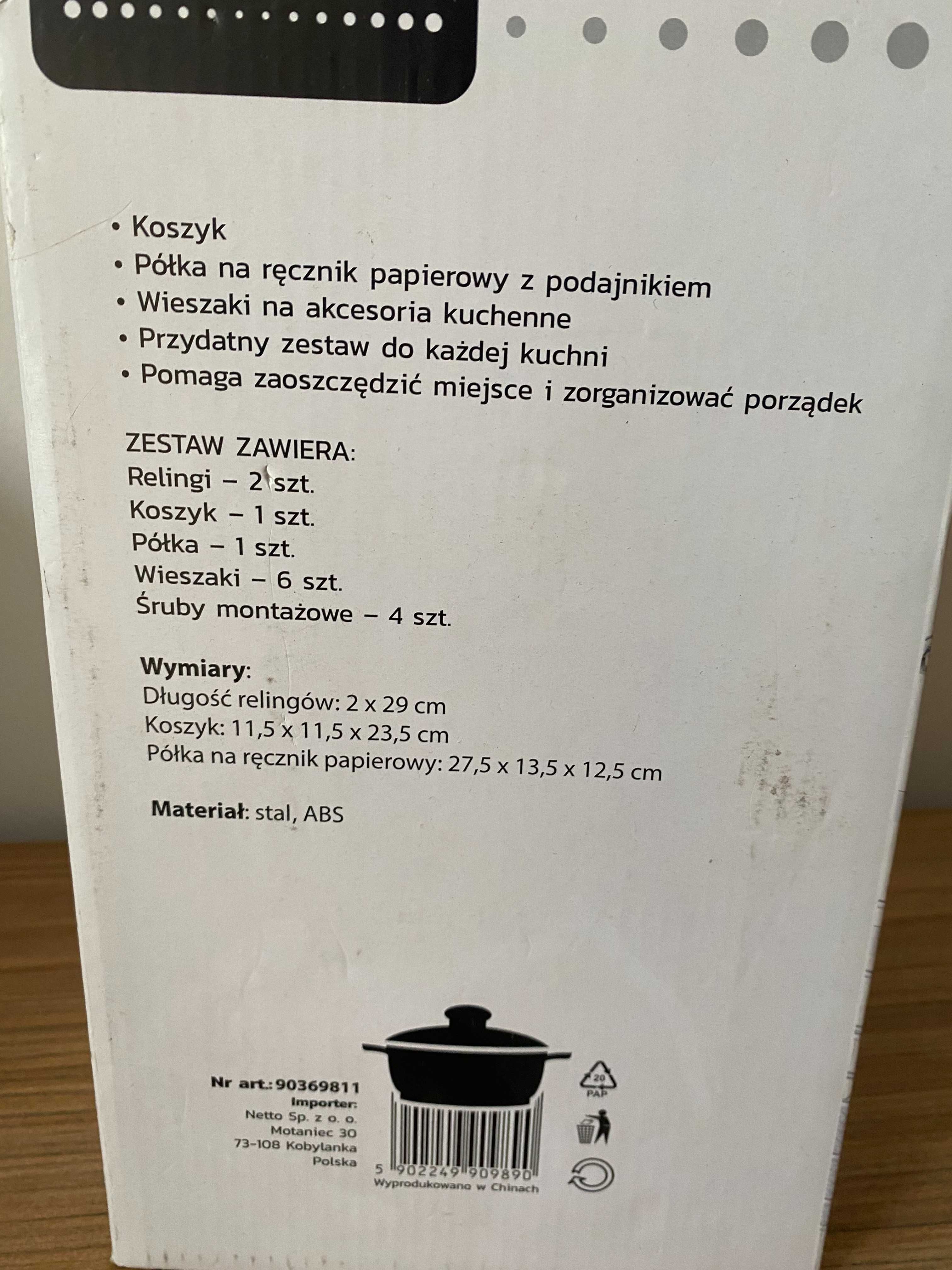 NOWY Reling kuchenny 10 elem. chromowany