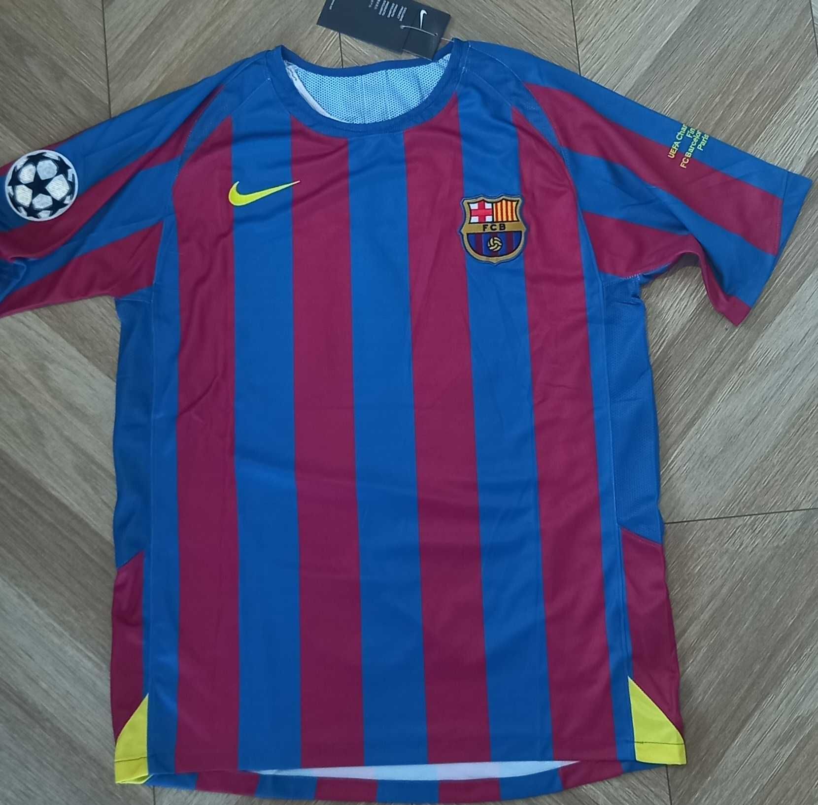 koszulka FC Barcelona, model retro, finał LM 2006 #10 Ronaldinho, XL