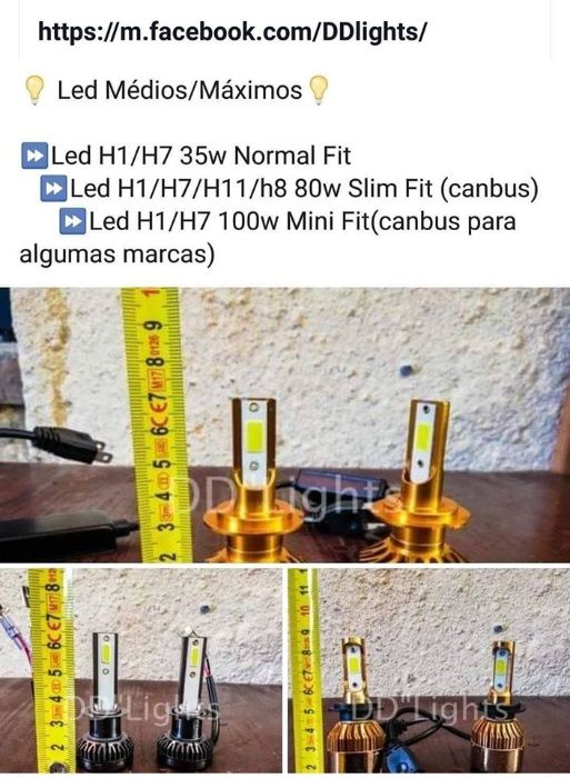 Lampadas (COB\ZES) LED H1\H7\H4\H11\H8...