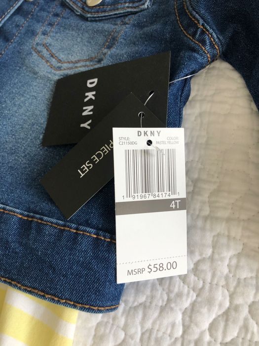 DKNY komplet sukienka + katanka na 4 altka