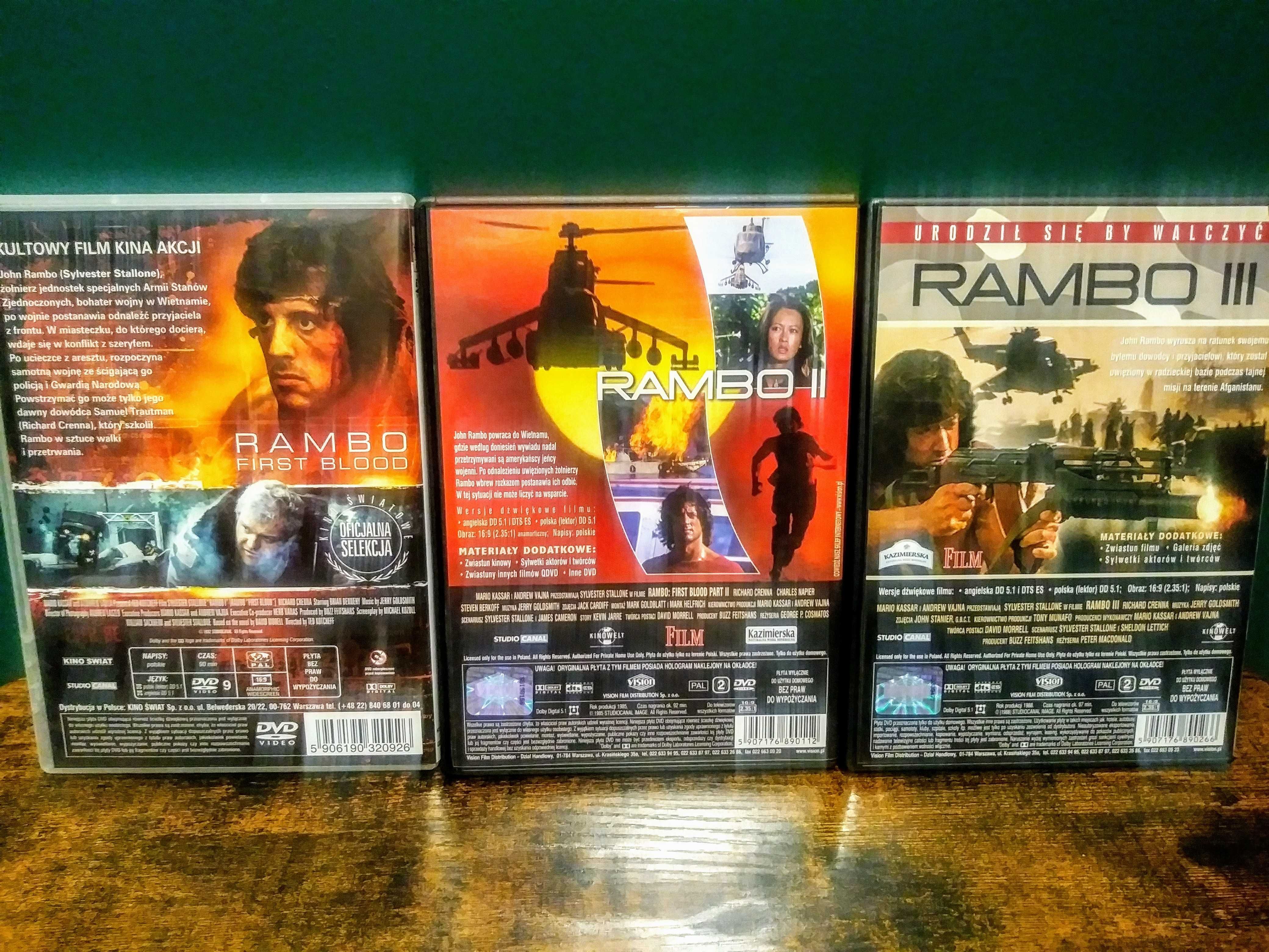 Rambo na DVD - wszystkie części