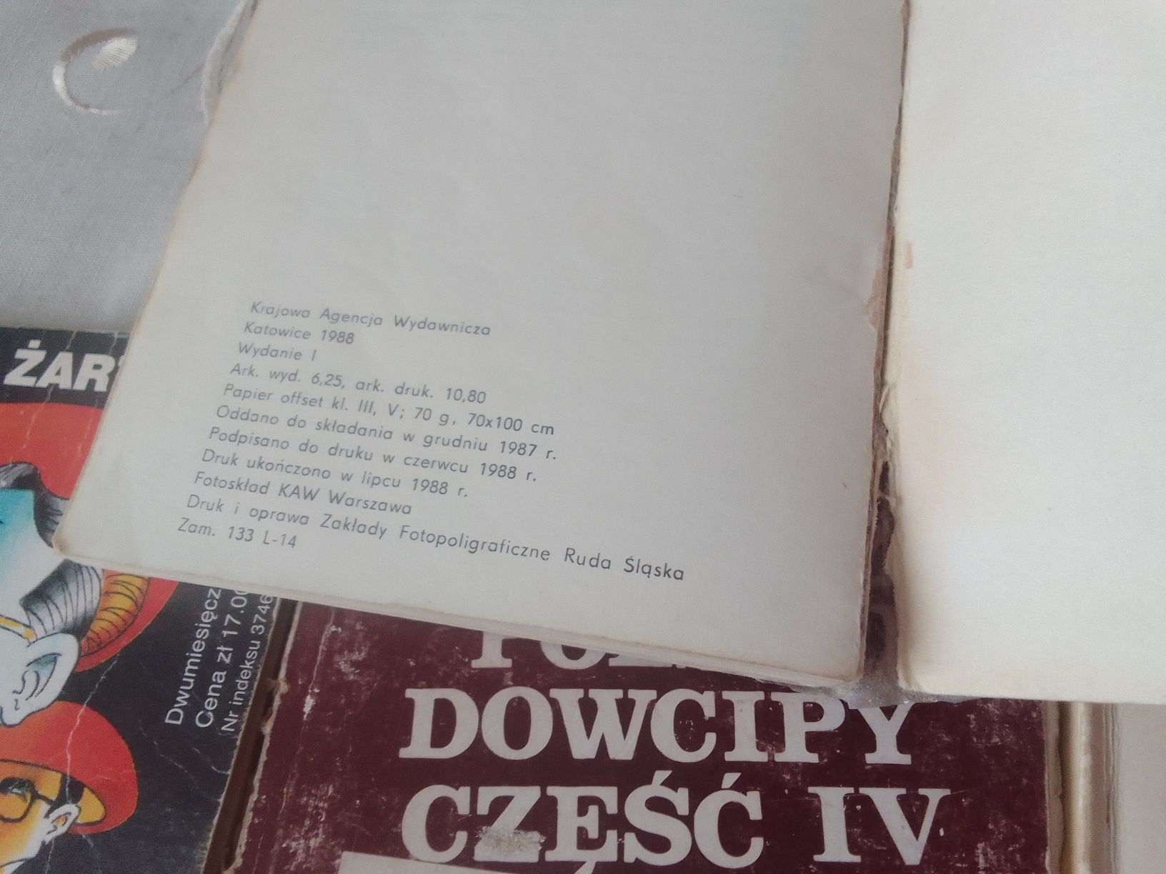 Vintage Dowcipy 6 książek Masztalski, Uśmiech numeru itp.
