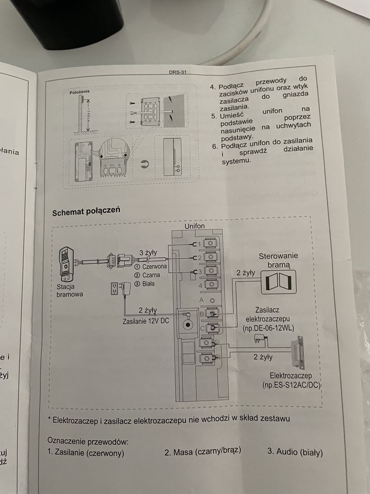 Domofon ABAXO DRS-31