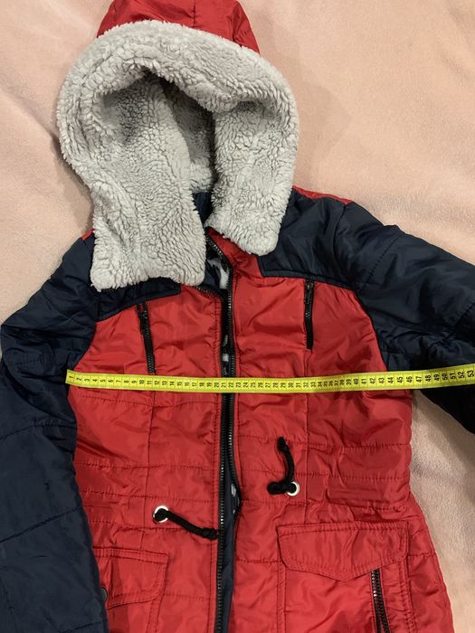 Курточка зимова червоно синя