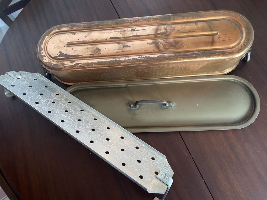 Panela peixeira de cobre 62 cm